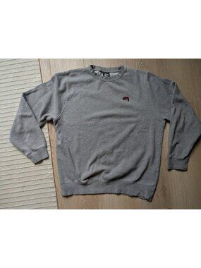 Vintage Stussy Sweatshirt Mens Medium Crewneck USA Y2K Grey